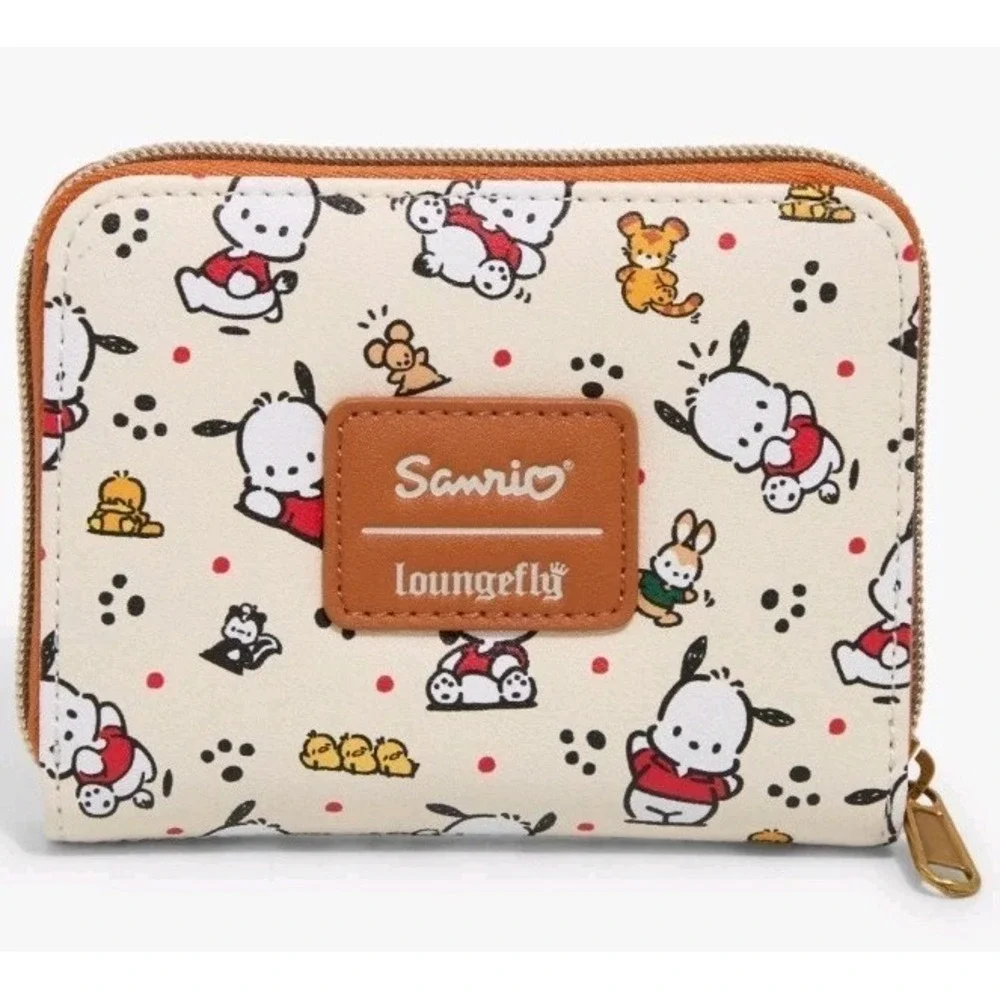 NEW Loungefly Pochacco & Friends AOP Mini‎ Backpack & WALLET Set NWT